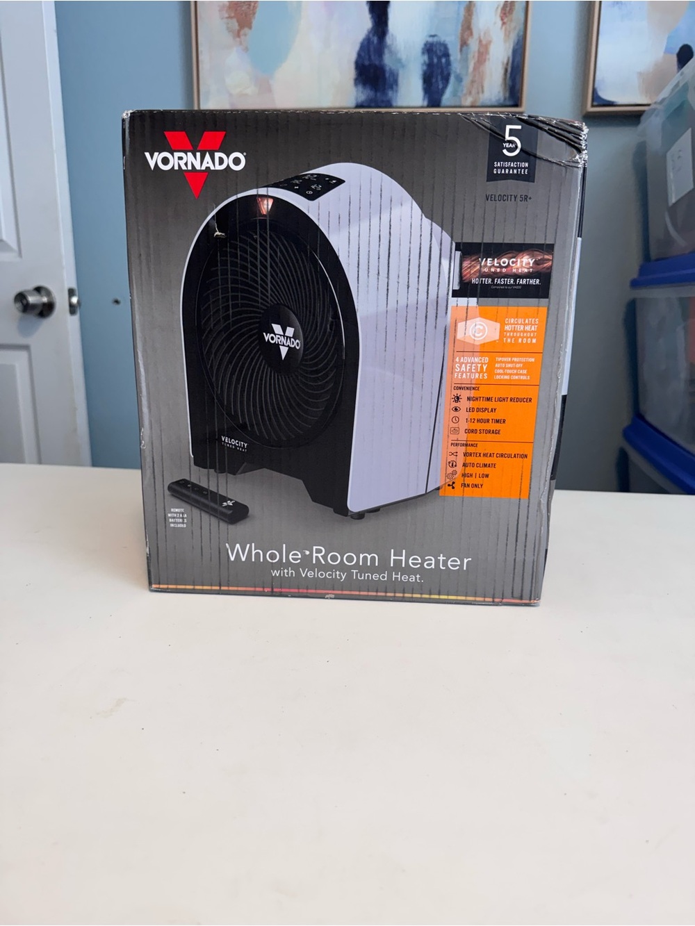 Whole-Room Heater - White and Black